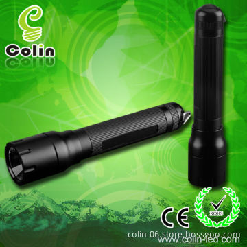 led power style flashlights zoom cree Q5 180lm with 1*AA battery ON/OFF switch